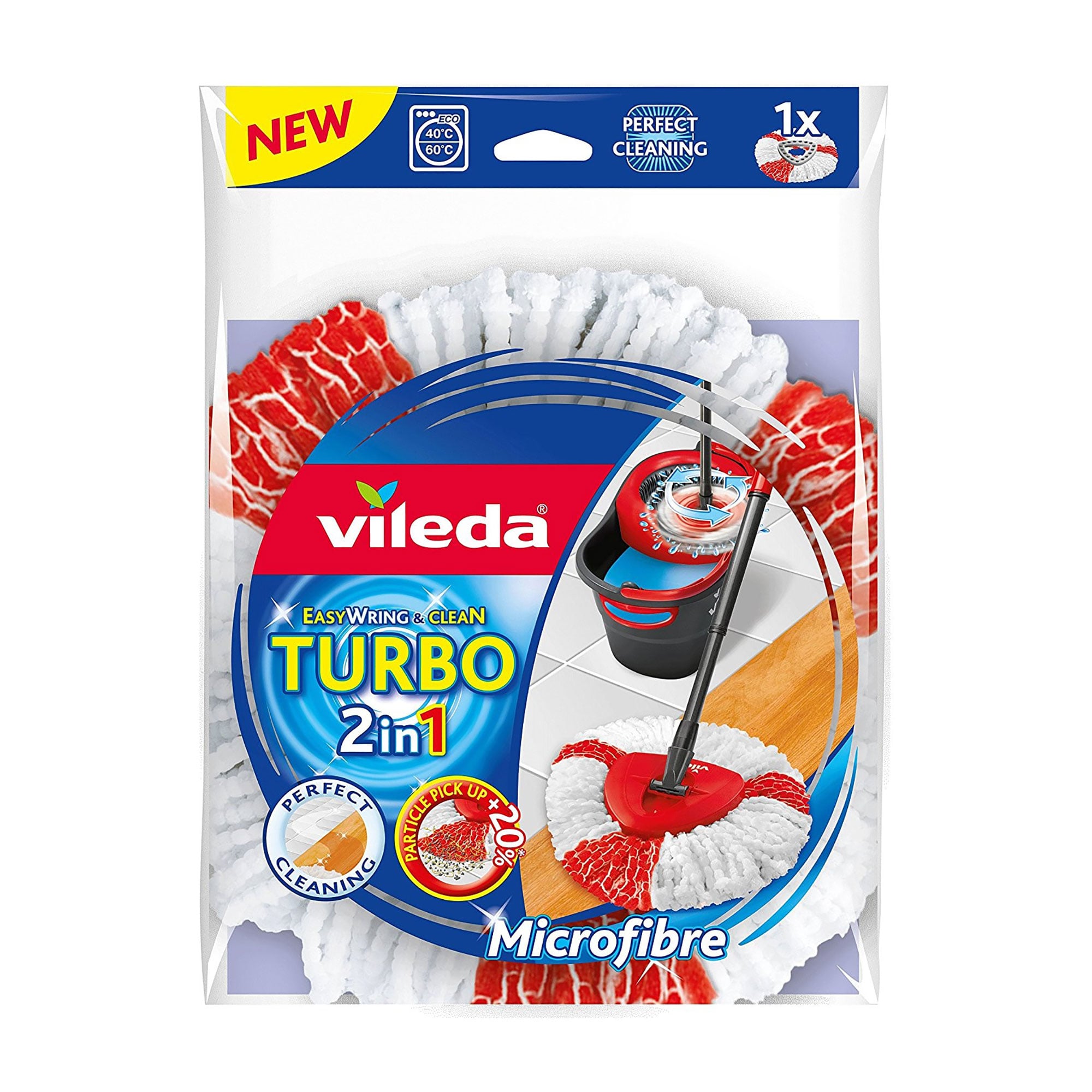 Змінний моп для швабри Vileda EasyWring &amp; Clean Turbo, 1 шт